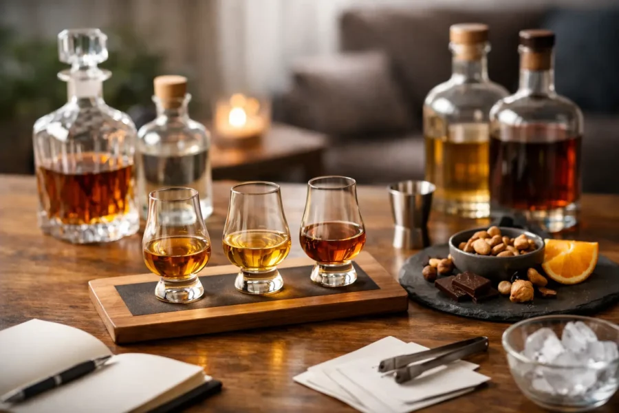Spirituosen Tasting für zuhause richtig planen