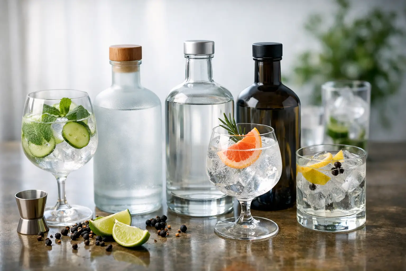 Alkoholfreier Gin Ersatz Test im Vergleich