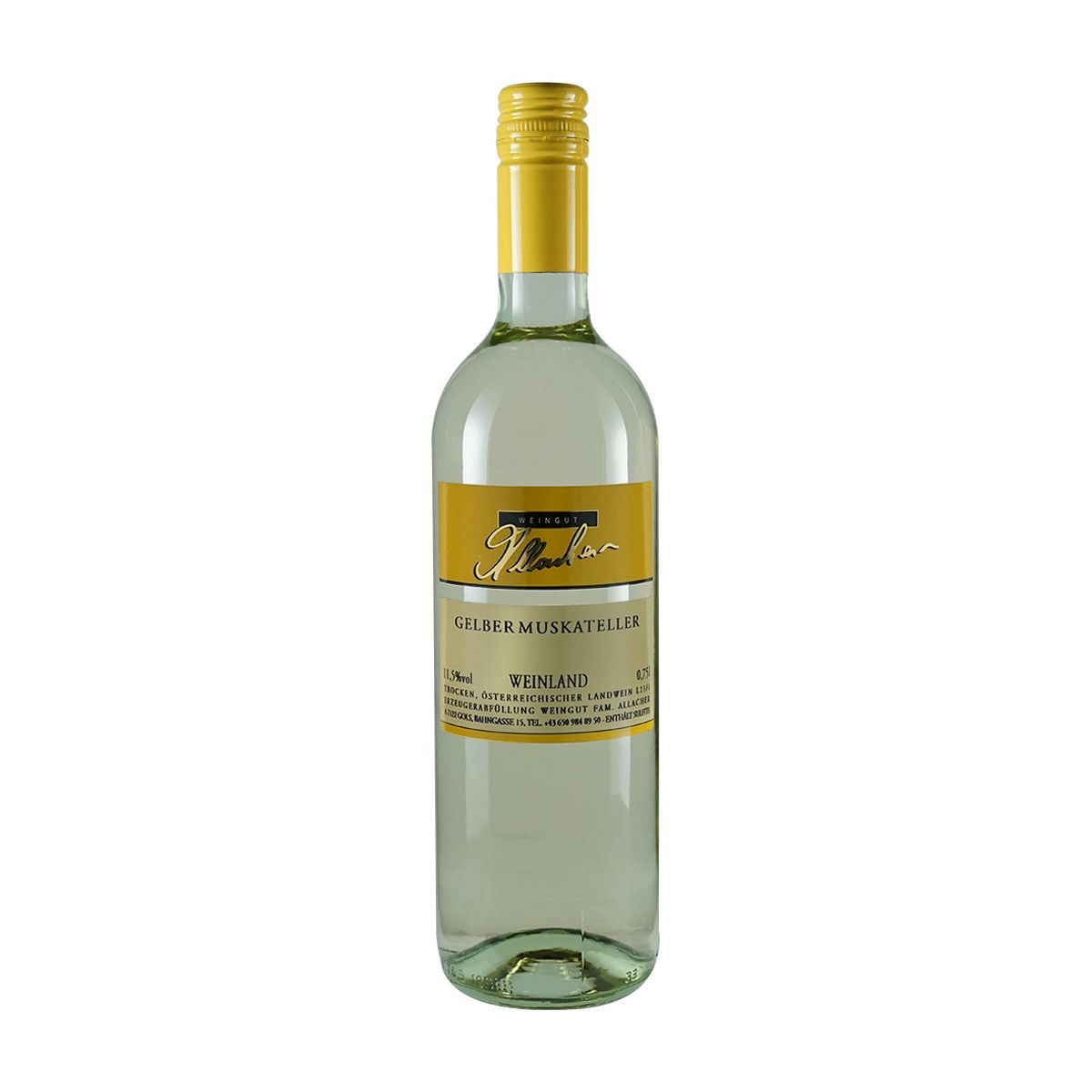 Allacher Gelber Muskateller 2025 12% Vol. 0,75l