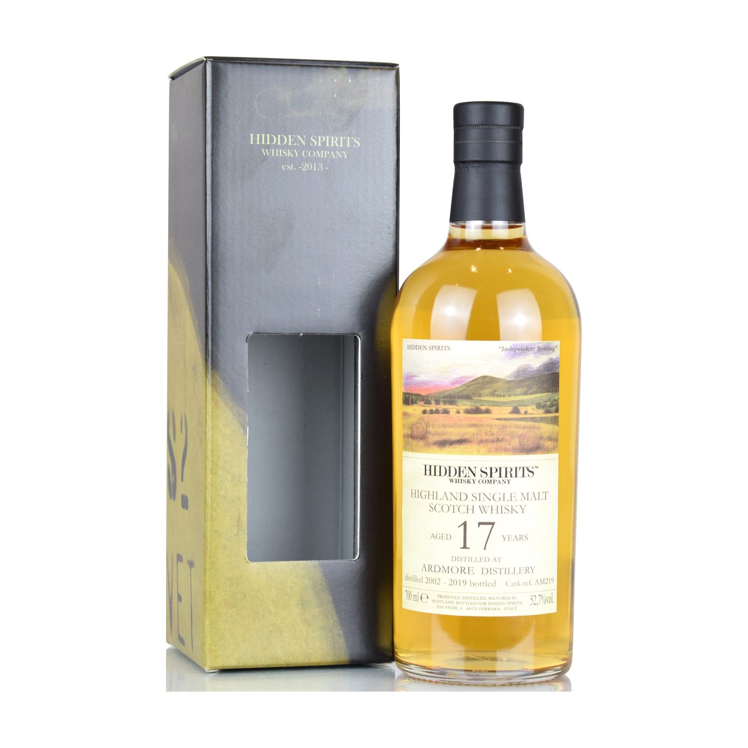 Hidden Spirits Ardmore 17 Jahre Single Malt 52,7% Vol. 0,7l mit Geschenkbox