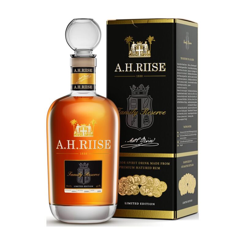 A.H. Riise Family Reserve 1838 25 Jahre 42% Vol. 0,7l mit Geschenkbox