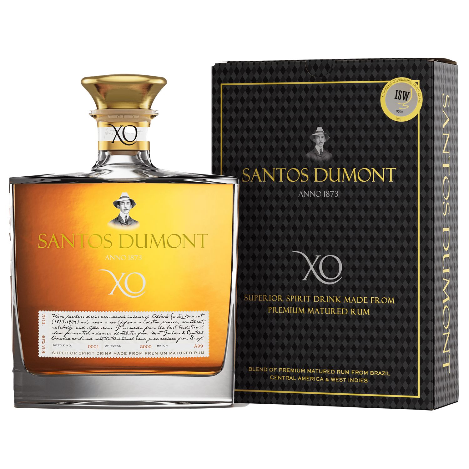 Santos Dumont XO 40% Vol. 0,7l mit Geschenkbox
