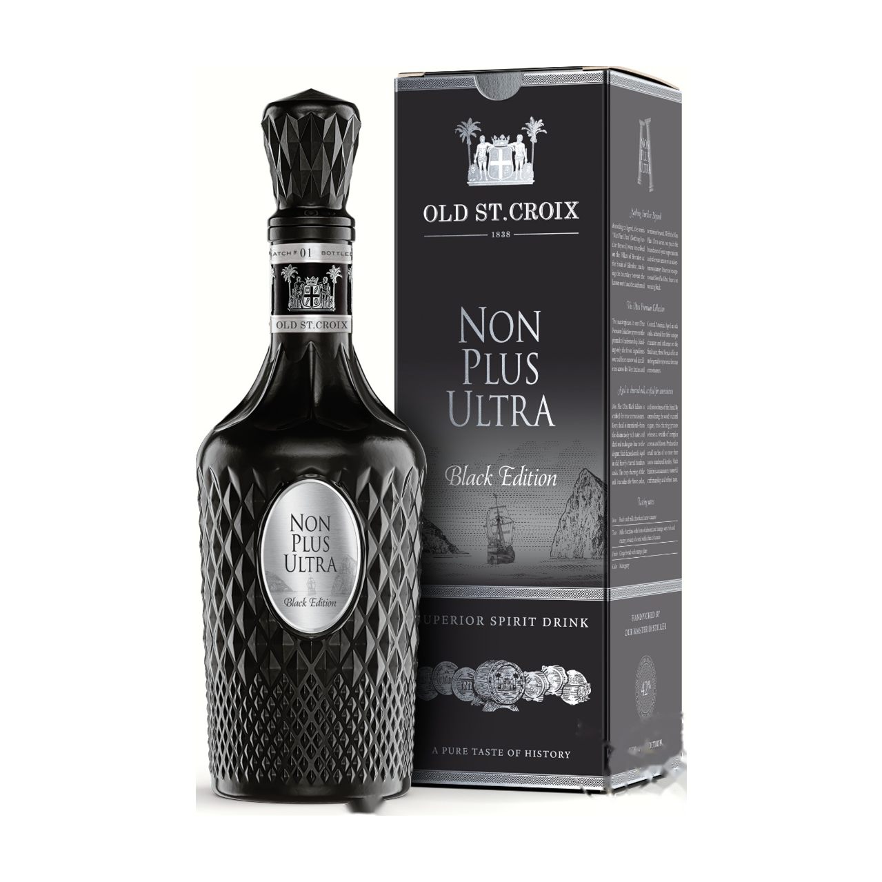 Old St. Croix Non Plus Ultra Black Edition 42% Vol. 0,7l mit Geschenkbox