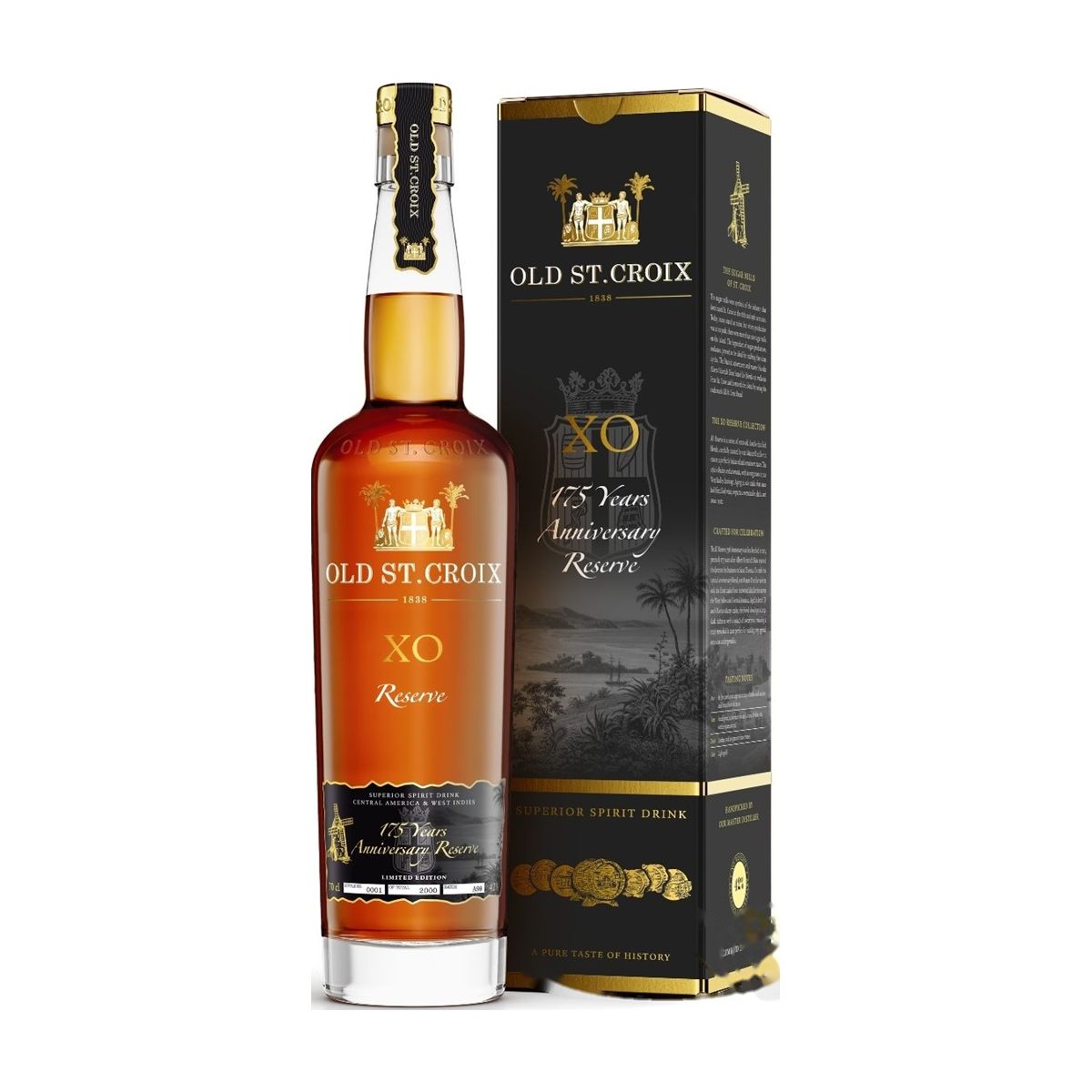 Old St. Croix 175 Jahre Anniversary 42% Vol. 0,7l mit Geschenkbox