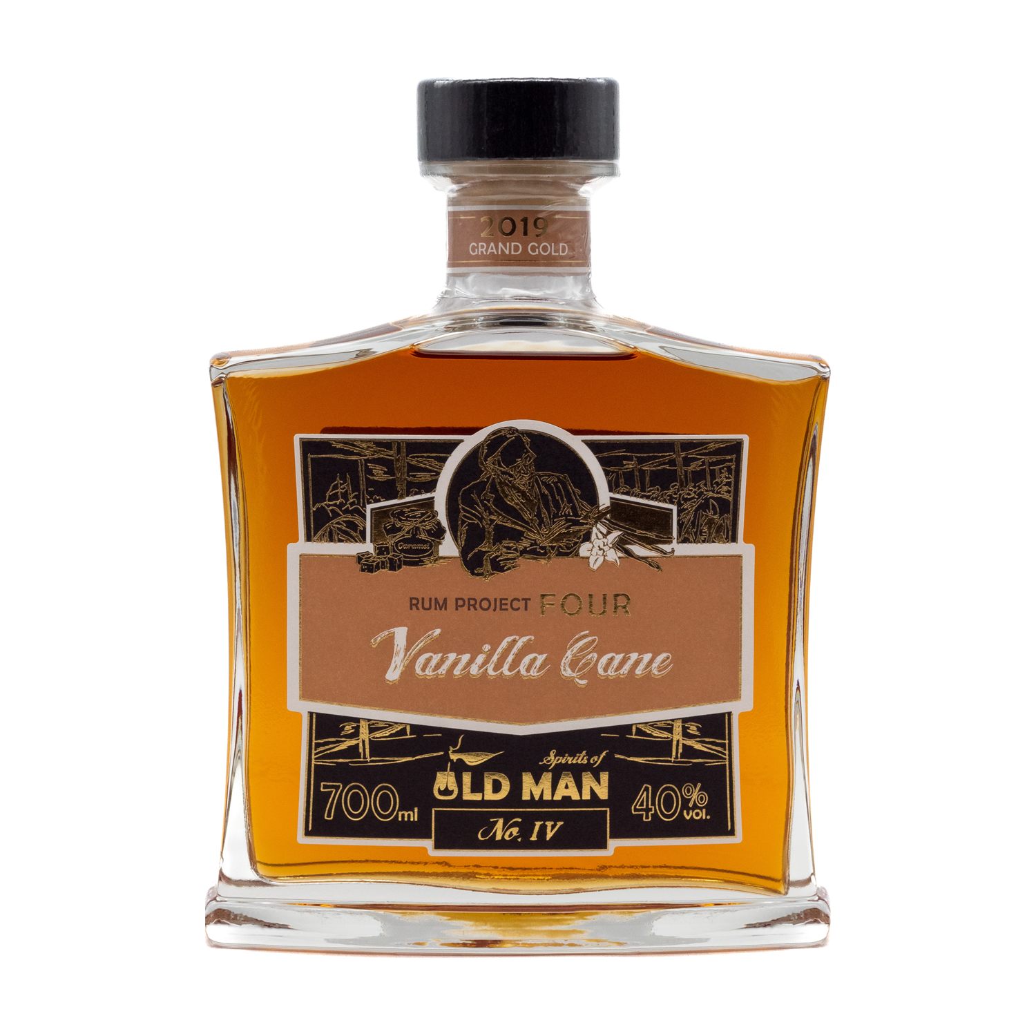 Old Man Project Four Vanille Cane Spirit 40% Vol. 0,7l