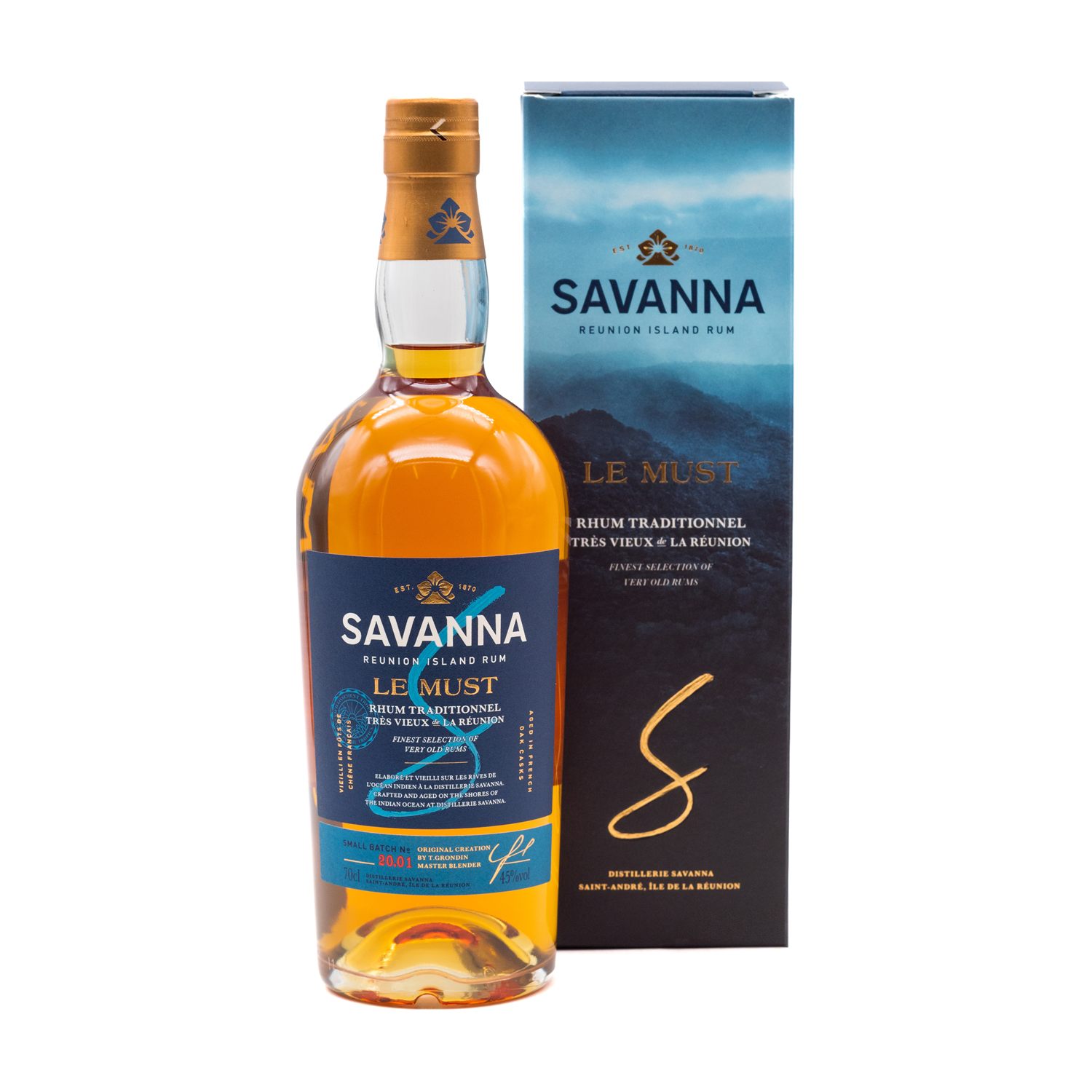 Savanna Le Must Reunion Island Rum 45% Vol. 0,7l mit Geschenkbox