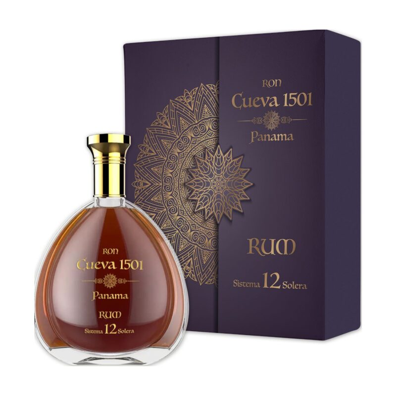 Ron Cueva 1501 Panama Rum 12 Jahre 40% Vol. 0,7l mit Geschenkbox