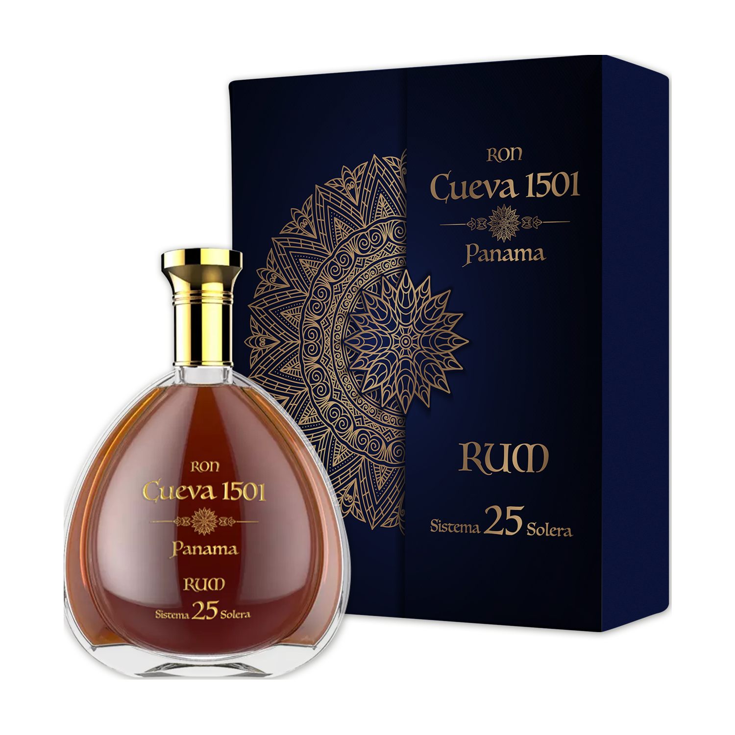 Ron Cueva 1501 Panama Rum 25 Jahre 40% Vol. 0,7l mit Geschenkbox