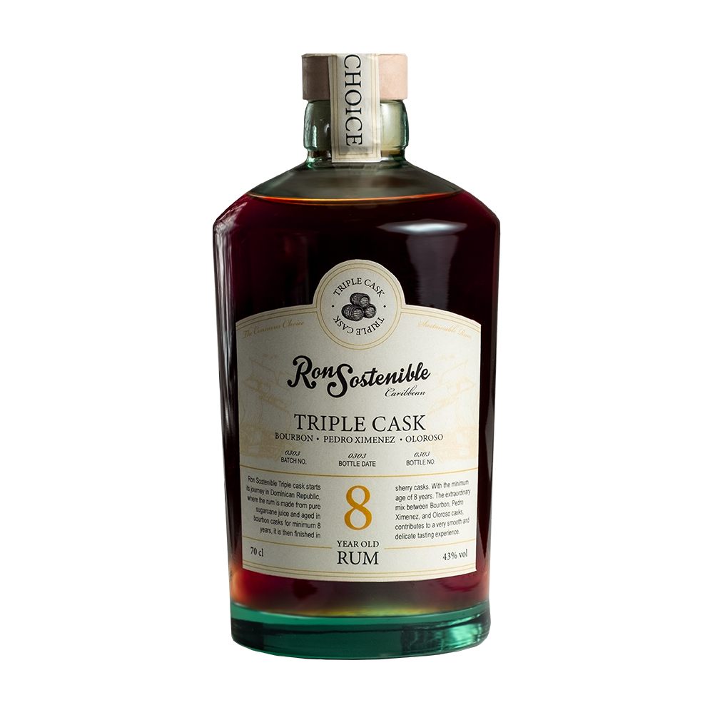 Ron Sostenible 8 Jahre Triple Cask Rum 43% Vol. 0,7l