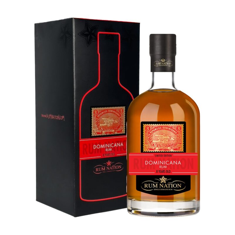 Rum Nation Dominicana 8 Jahre 40,9% Vol. 0,7l mit Geschenkbox