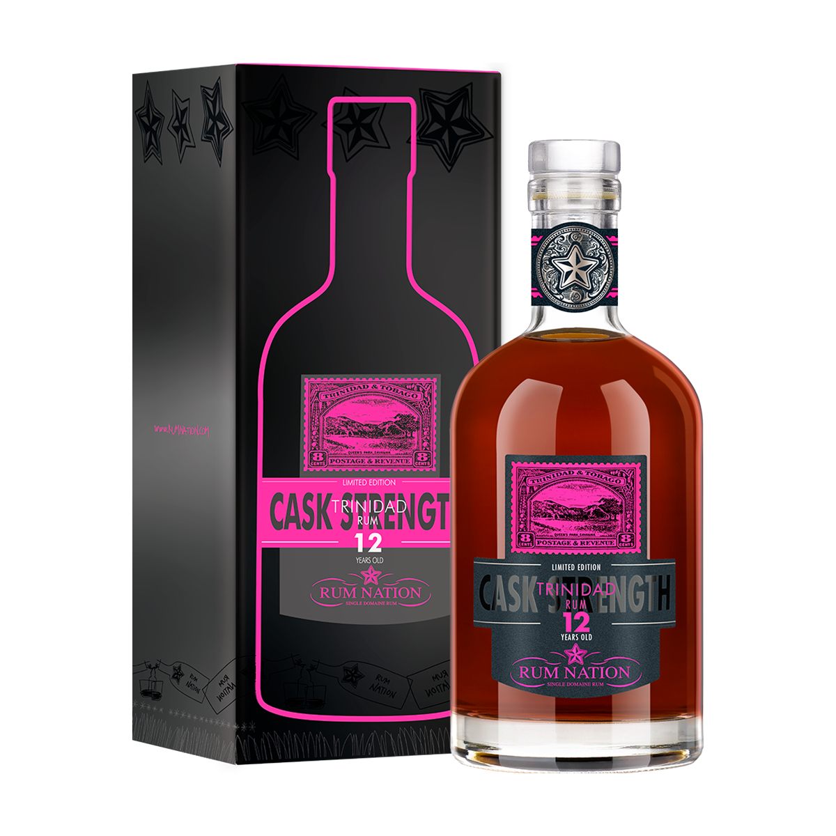 Rum Nation Trinidad 12 Jahre Cask Strength 53,4% Vol. 0,7l mit Geschenkbox