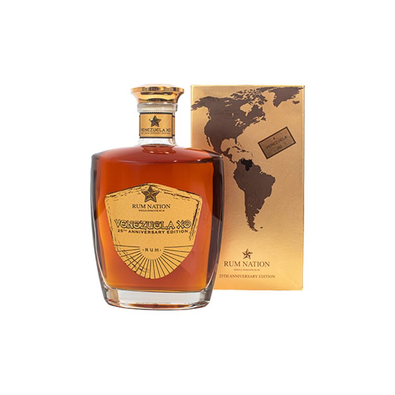 Rum Nation Venezuela XO 25th Anniversary Decanter 43% Vol. 0,7l mit Geschenkbox