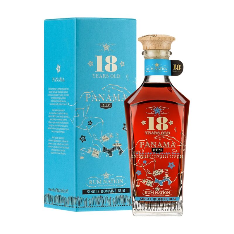 Rum Nation Panama 18 Jahre Decanter 40% Vol. 0,7l mit Geschenkbox