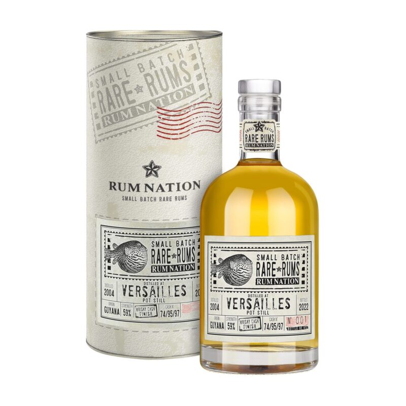 Rum Nation Rare Rums Versailles 2004-22 Whisky Finish 59% Vol. 0,7l + GB