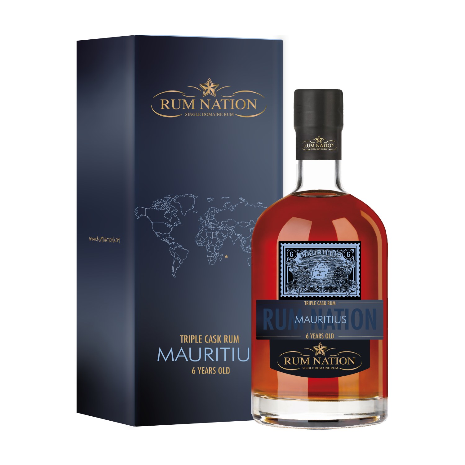 Rum Nation Mauritius 6 Jahre 43% Vol. 0,7l mit Geschenkbox