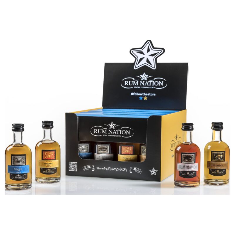 Rum Nation Miniaturen-Set 4 x 0,05l 40,5% Vol. mit Geschenkbox