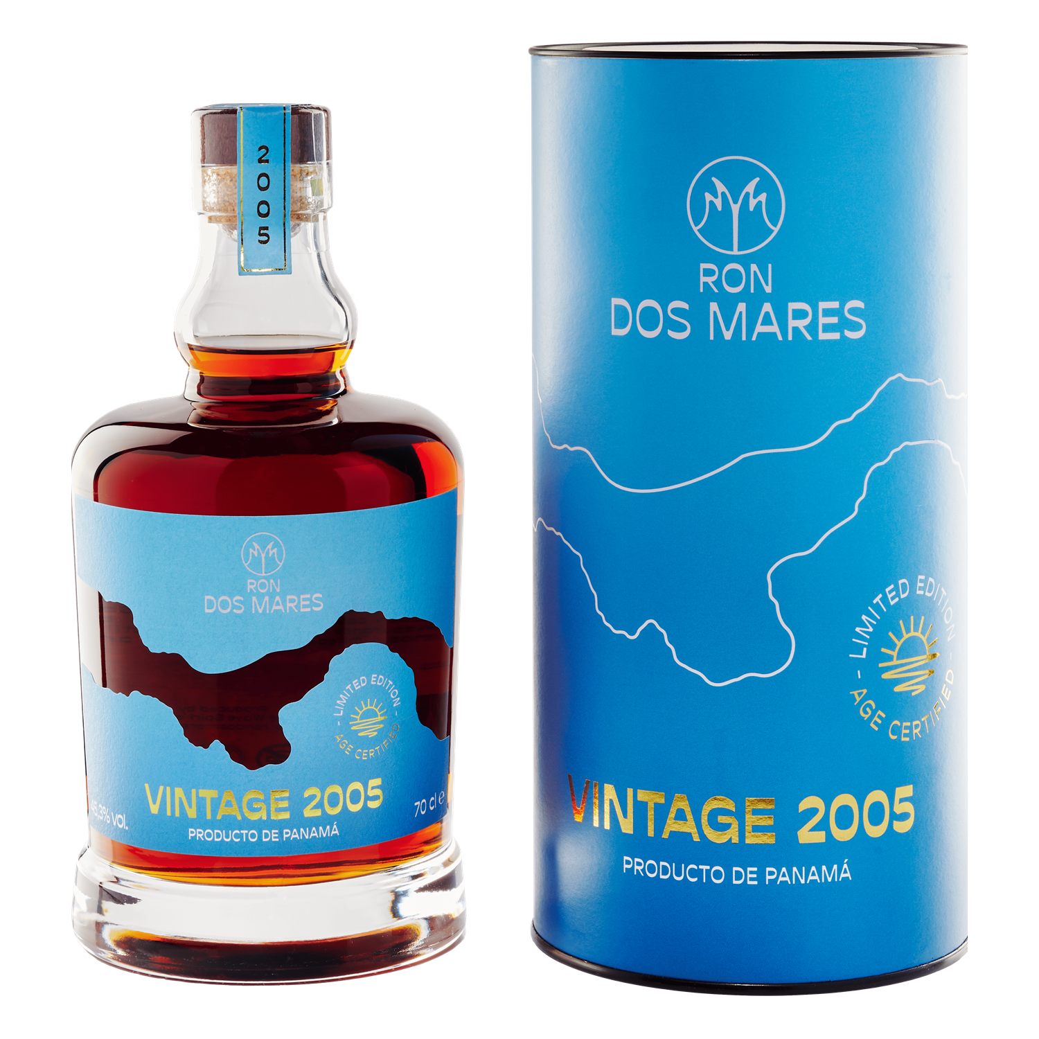 Ron Dos Mares Vintage 2005 45,3% Vol. 0,7l mit Geschenkbox