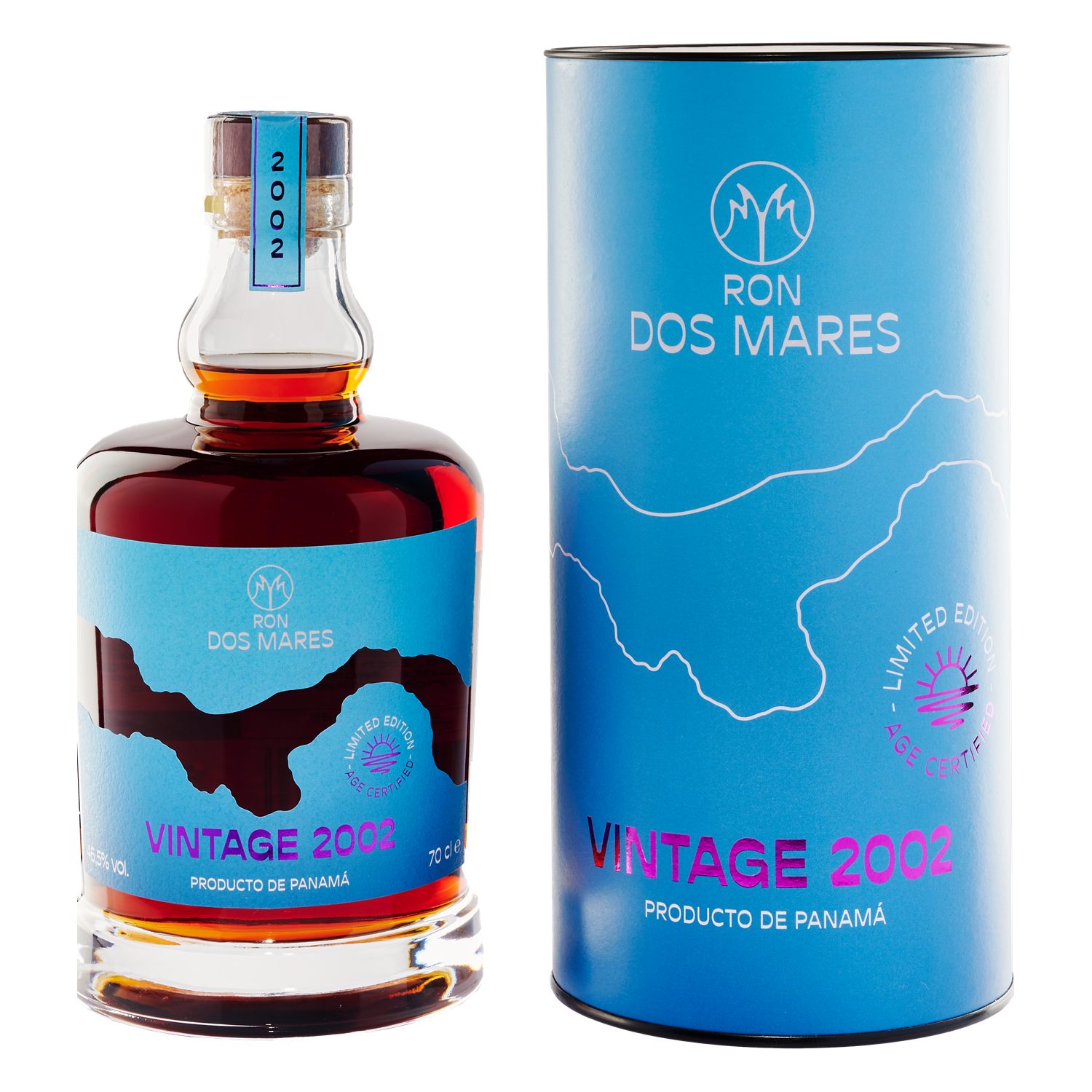 Ron Dos Mares Vintage 2002 46,5% Vol. 0,7l mit Geschenkbox