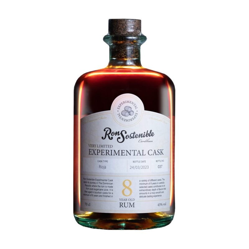 Ron Sostenible 8y Experimental Cask Rioja finish 43% Vol. 0,7l