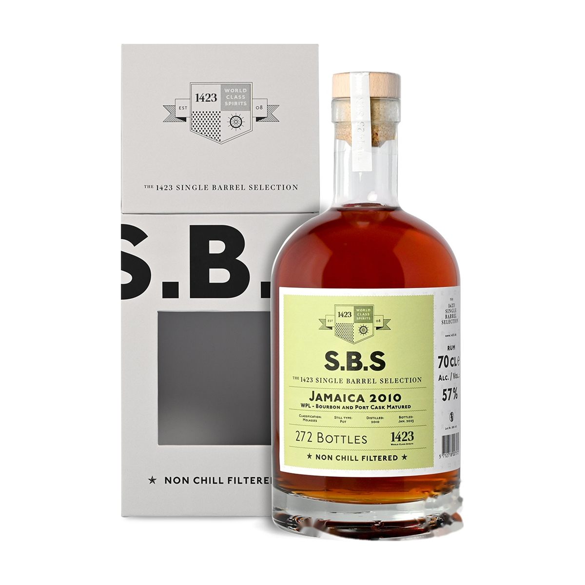 S.B.S Jamaica WPL 2010 57% Vol. 0,7l mit Geschenkbox