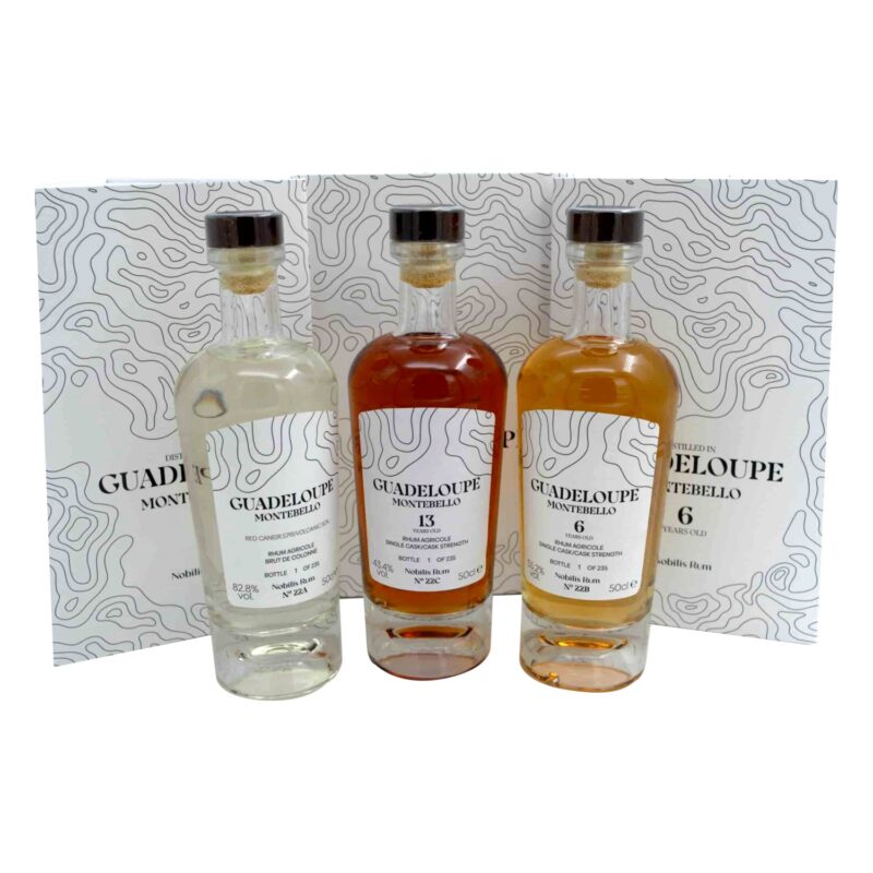 Nobilis Guadeloupe Montebello Rum Set 60,47% Vol. 3 x 0,5l