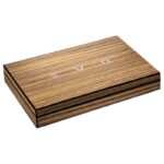 EVO Cigarcase 10 Zebrano Wood gefüllt 5 Evo/5 Fumo 42% Vol. 0,5l