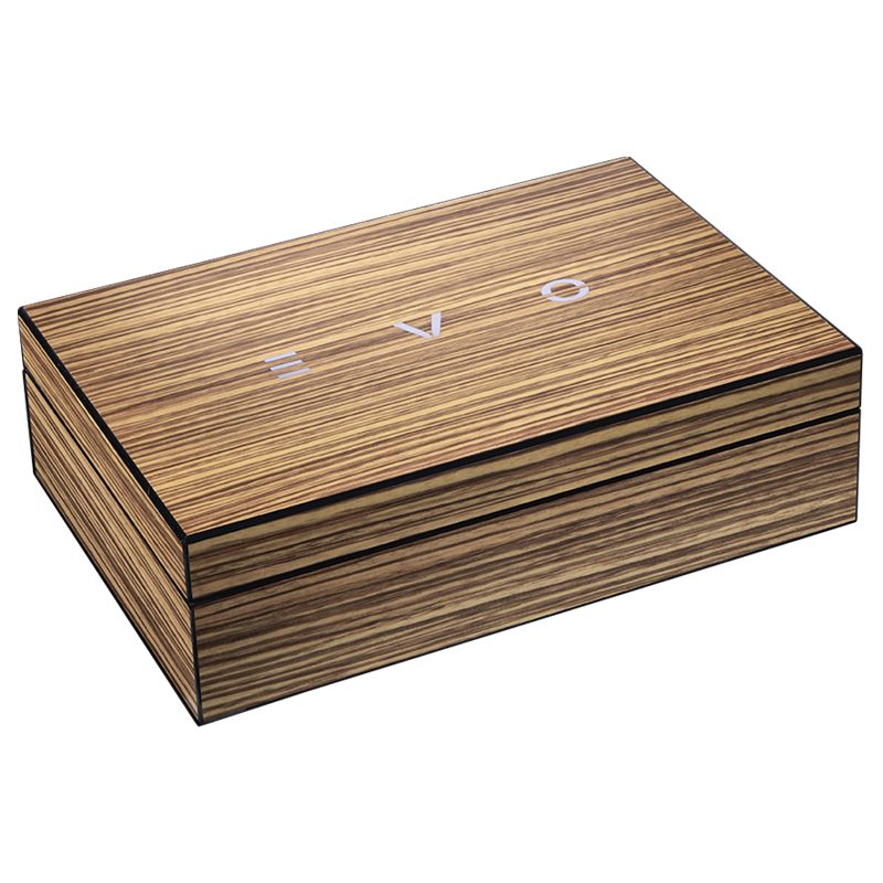 EVO Humidor 20 Zebrano Wood gefüllt 10 EVO/10 Fumo 42% Vol. 1,0l