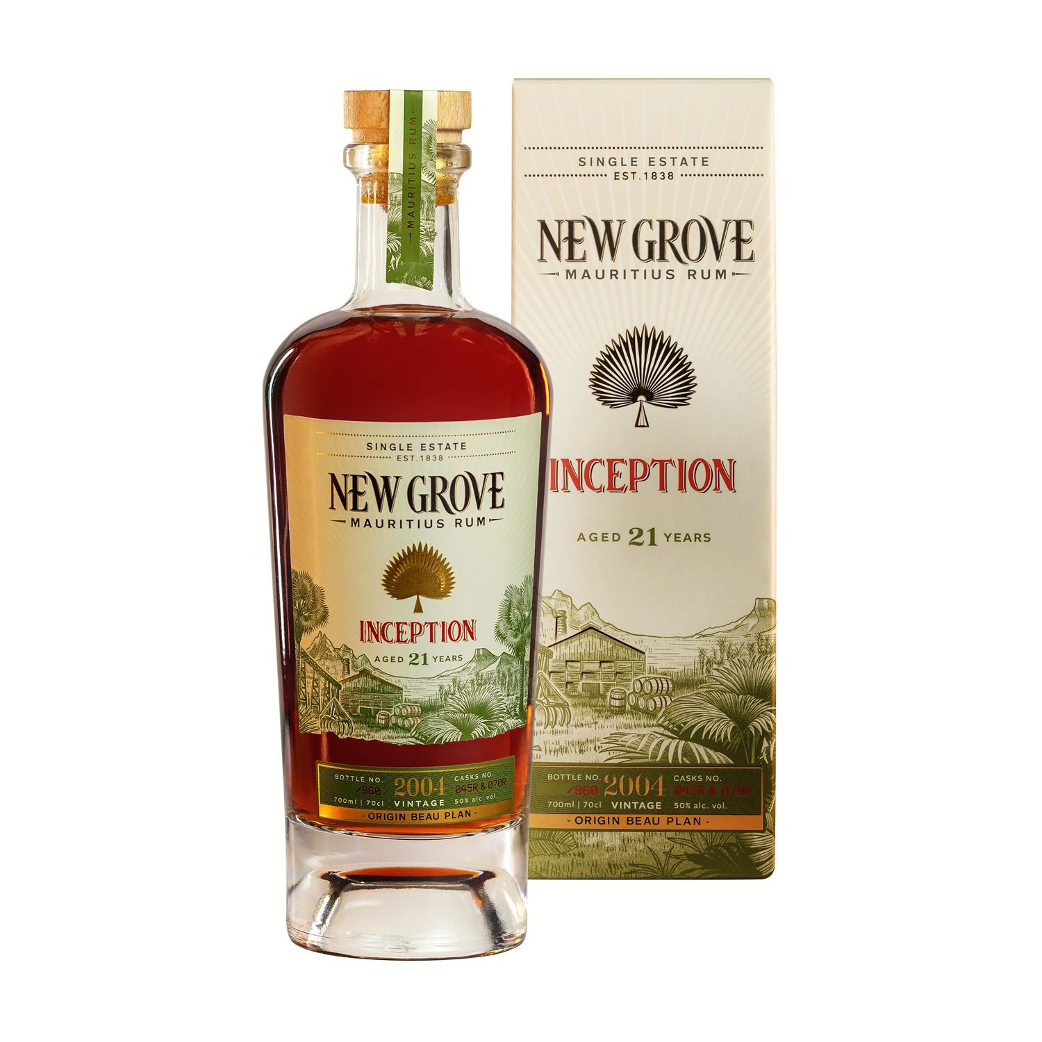 New Grove Inception 21 Jahre 2004 50% Vol. 0,7l mit Geschenkbox