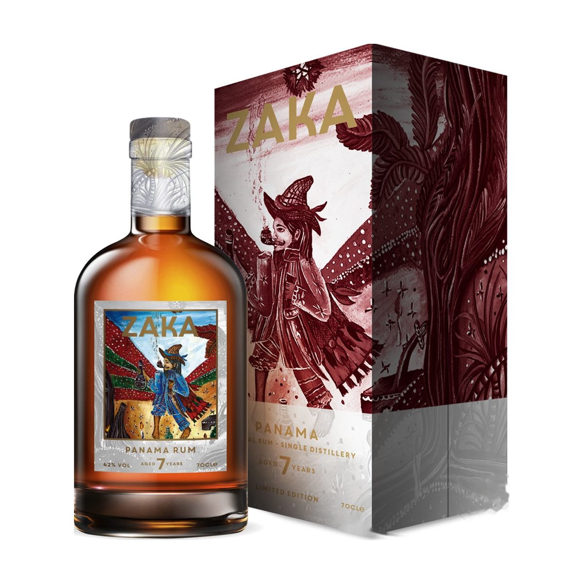 ZAKA Panama Rum 42% Vol. 0,7l mit Geschenkbox