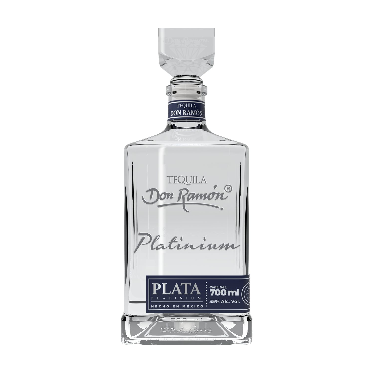 Don Ramón Tequila Platinum Plata - 100% de Agave 35% Vol. 0,7l