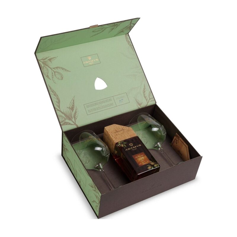 Adamus Organic Dry Gin Signature Edition 2023 +GB inkl. 2 Gläser 44,4% Vol. 0,7l