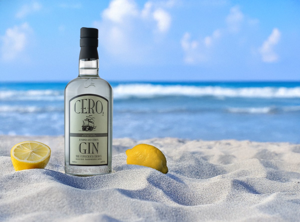 CERO2 Gin – auf dem Etikett das Segelschiff, das ihn nach Europa bringt
