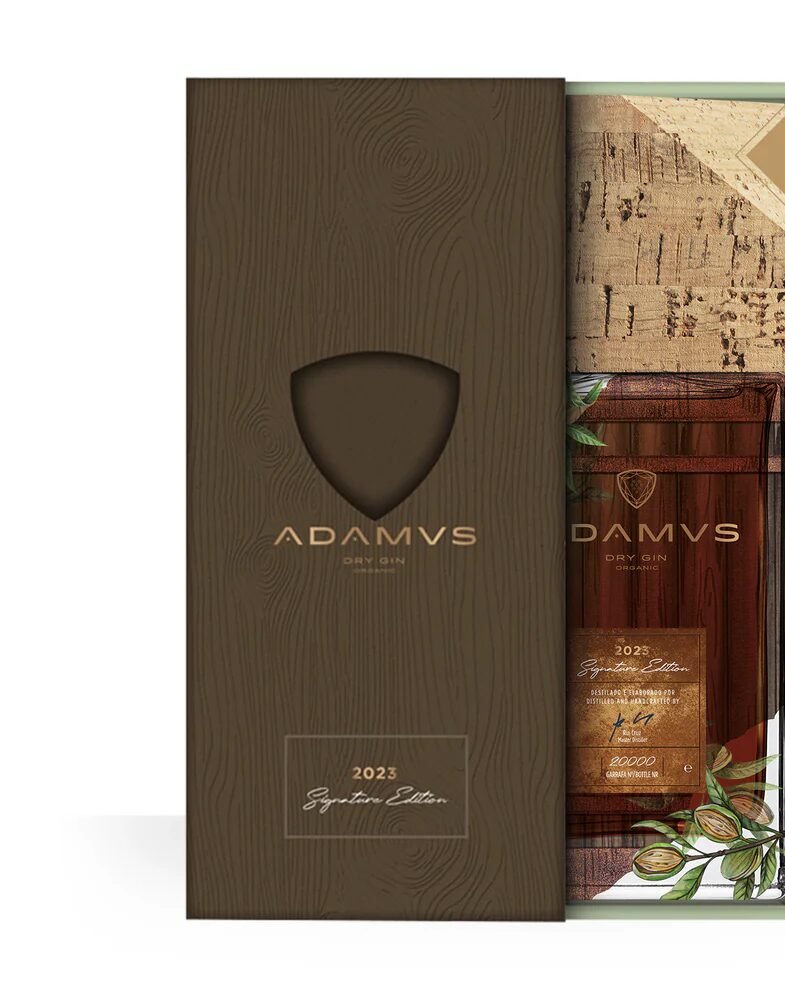 Adamus Organic Dry Gin Signature Edition 2023 mit Geschenkkarton