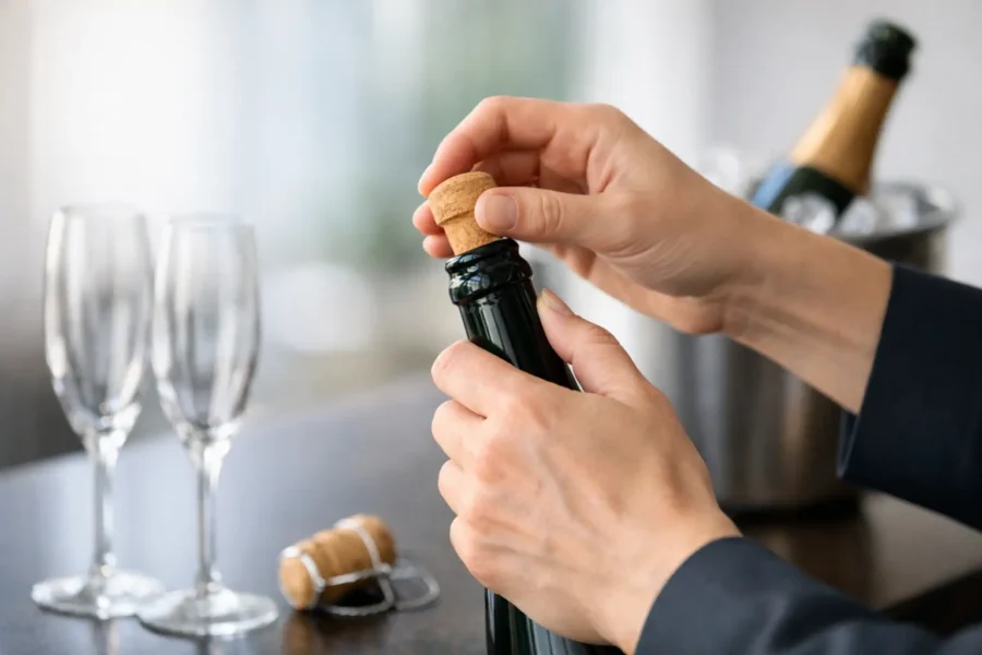 Champagner richtig öffnen: So gelingt es leise
