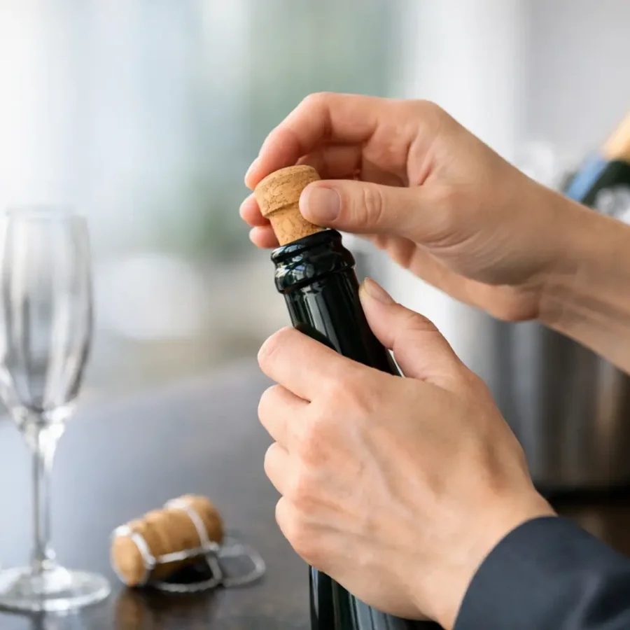 Champagner richtig öffnen: So gelingt es leise