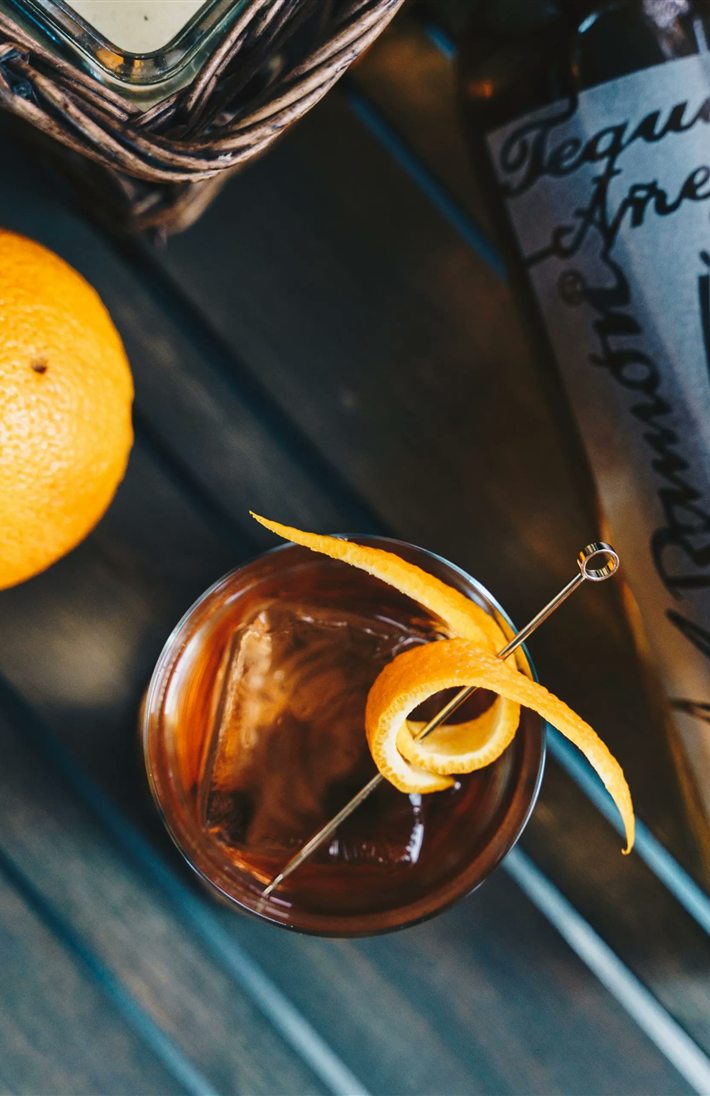 Oaxacan Old Fashioned mit Don Ramón Mezcal & Reposado