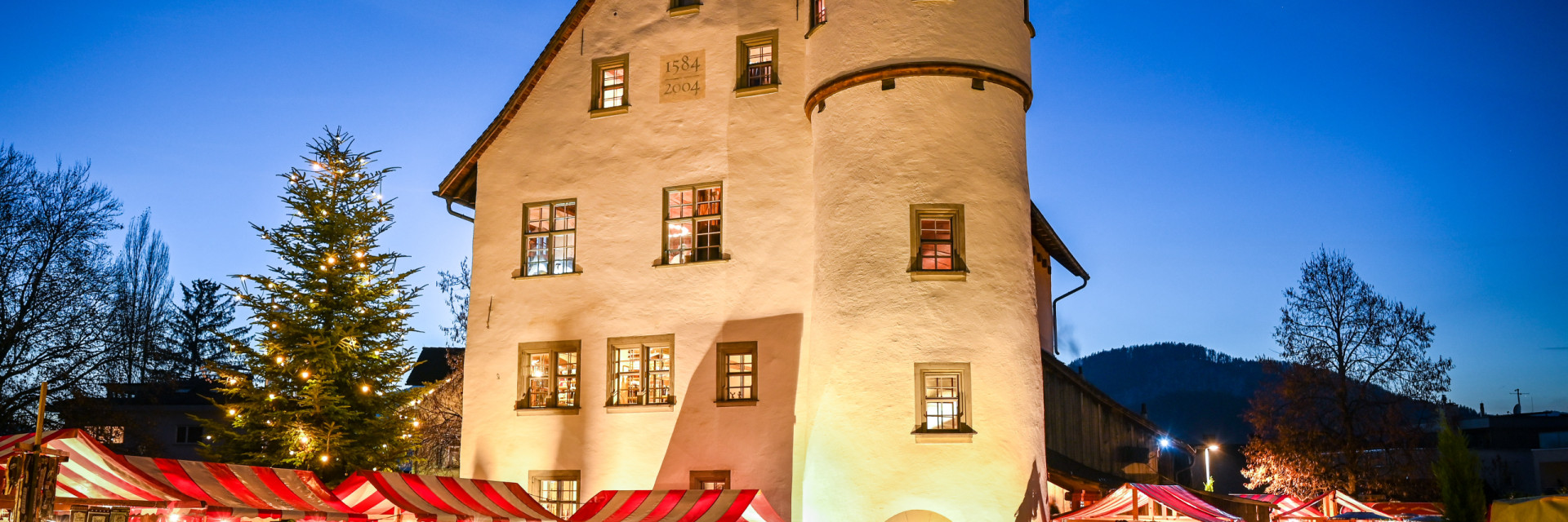Jonas Schlössle in Götzis beim Weihnachtsmarkt