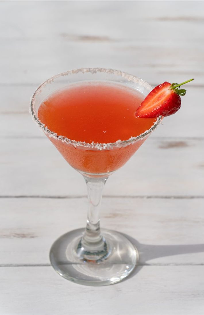 Erdbeer-Daiquiri mit Strawberry Püree