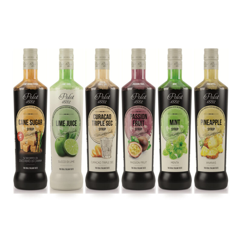 POLOT 1882 Cocktail-Basis - sechs Sirupe