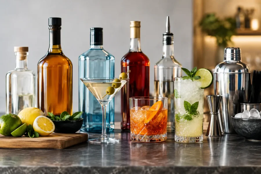 Spirituosen für die Cocktailbar richtig planen
