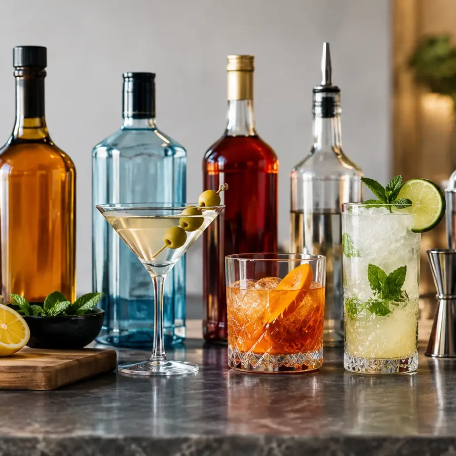 Spirituosen für die Cocktailbar richtig planen